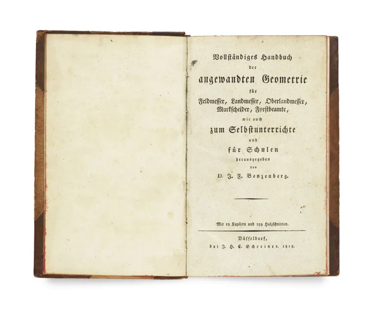 Johann Friedrich Benzenberg – ollständiges Handbuch der angewandten Geometrie für Feldmesser, Landmesser, Oberlandmesser, Markscheider,…