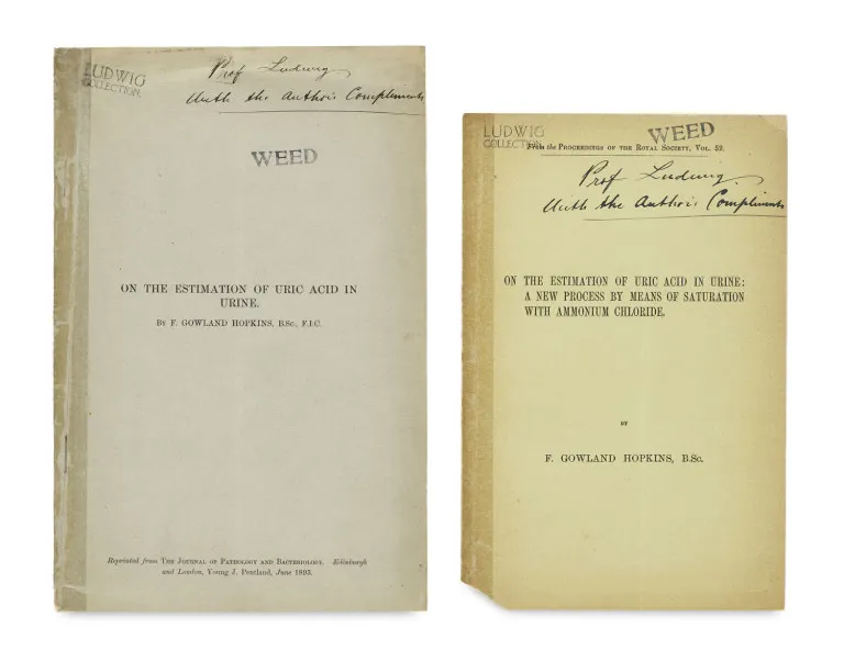 Frederick Gowland Hopkins – I. Sur l'estimation de l'acide urique dans l'urine, un nouveau procédé par saturation avec du chlorure d'ammonium