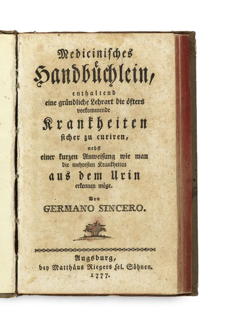 Sincerus Germanus (Pseud.) – Medicinisches Handbüchlein, enthaltend eine gründliche Lehrart die öfters vorkommende Krankheiten sicher zu…