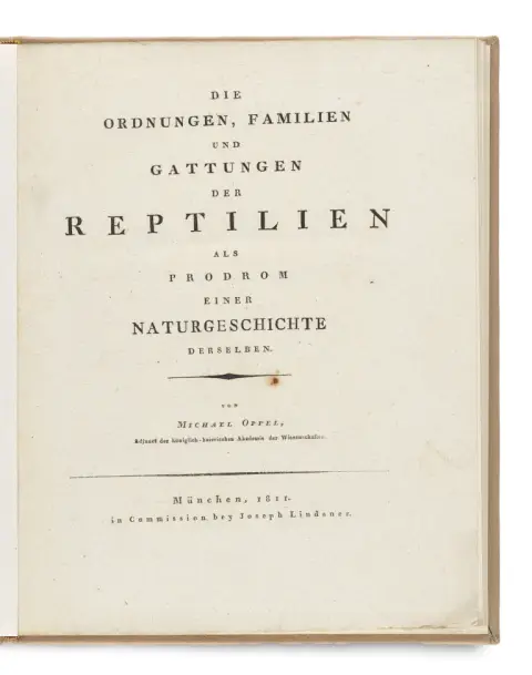 Michael Oppel – Die Ordnungen, Familien und Gattungen der Reptilien als Prodrom einer Naturgeschichte derselben