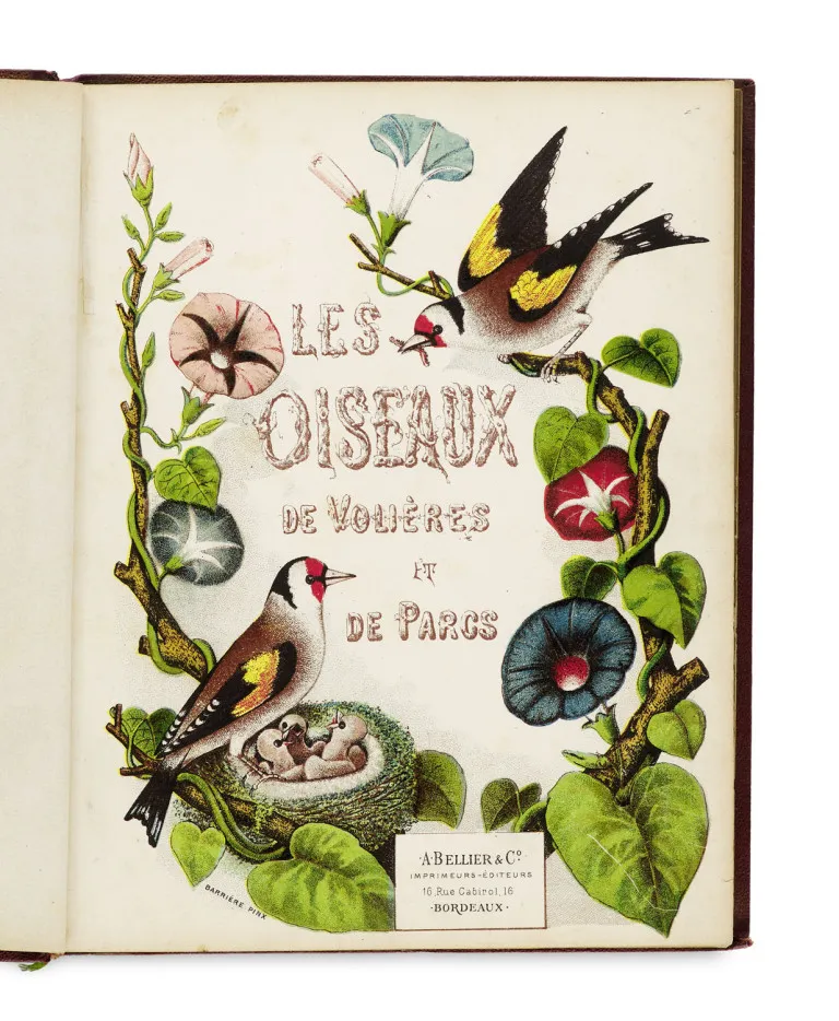 Barrière – Les oiseaux de volières et de parcs - avec planches coloriées d'après nature
