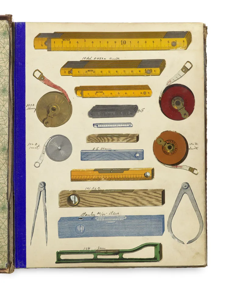 Gustaffson & Görtz – Catalogue d'échantillons d'articles en métal, outils et articles ménagers de la société Gustafsson & Görtz à Orebro (Suède) avec env. ...