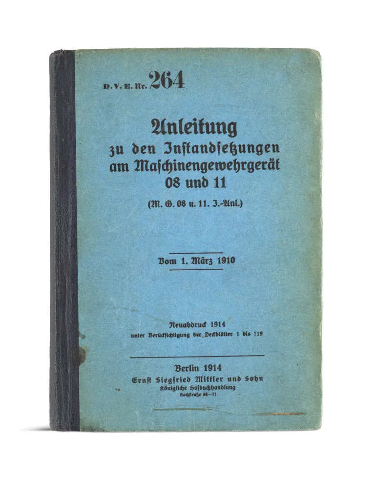 Handleiding voor reparaties aan de mitrailleuruitrusting 08 en 11 (M.G. 08 en 11 I.-Anl.)