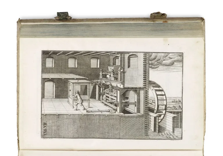 Jacob Leupold Johann Matthias Beyer – Theatrum Machinarum Molarium, Oder Schau-Platz der Mühlen-Bau-Kunst, Welcher allerhand Sorten von…