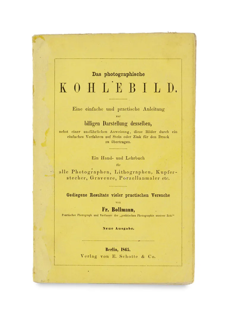 Fr Bollmann – Das photographische Kohlebild