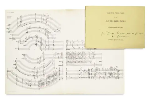 Karlheinz Stockhausen – Collection de 21 partitions en partie rares