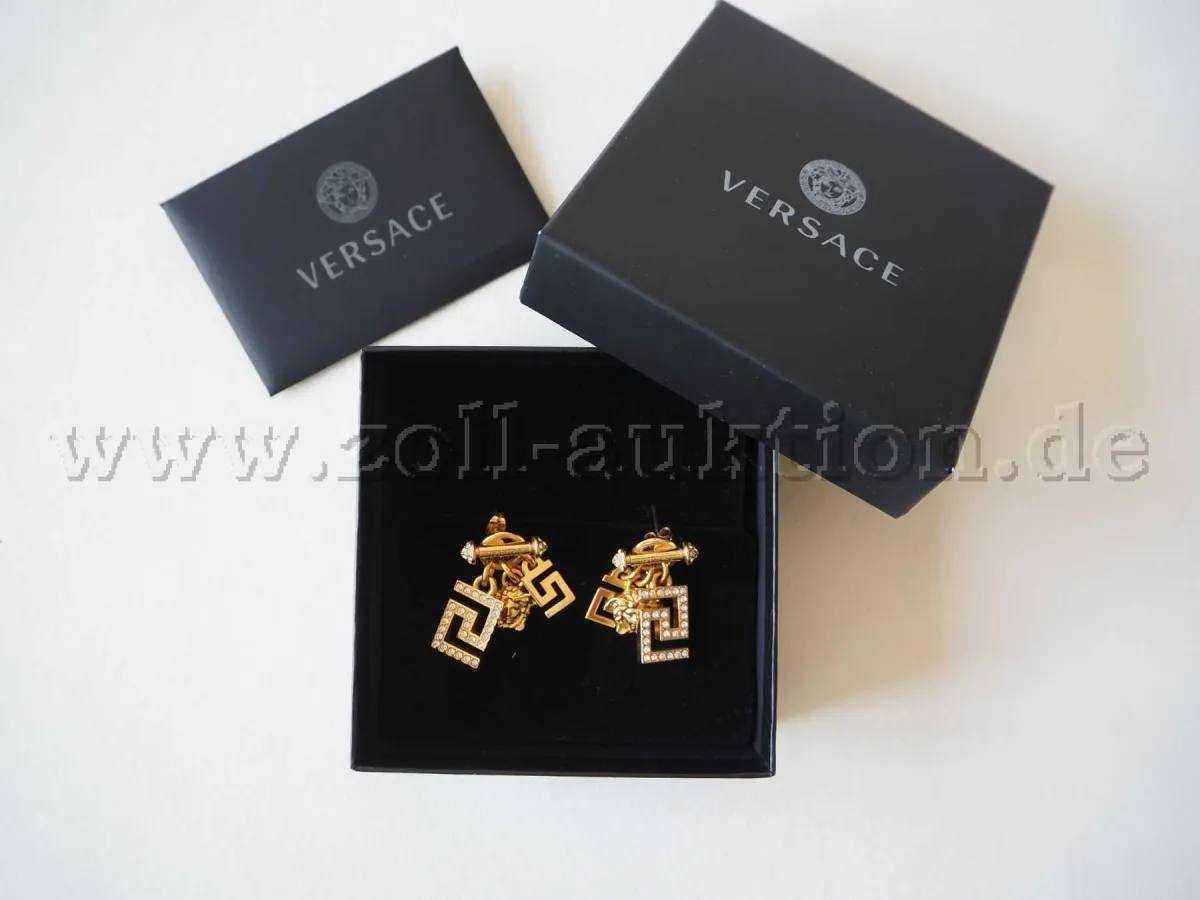 1 Versace oorbellen met strass