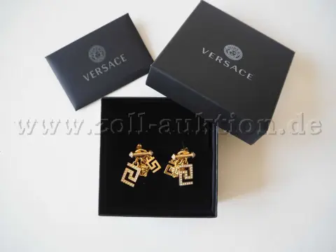 1 Versace oorbellen met strass