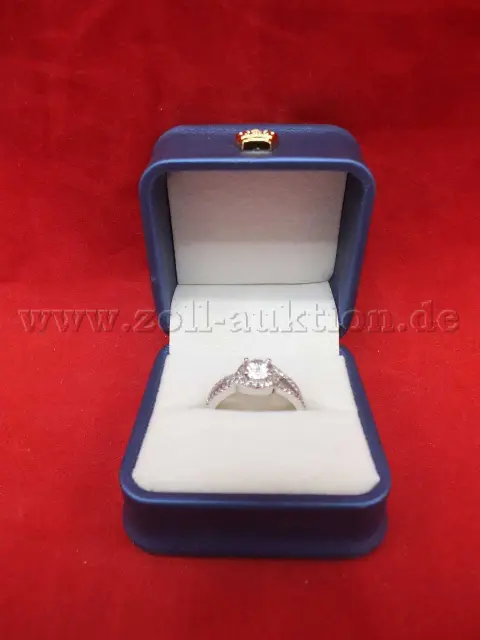 1 Damenring, Modell MYBELLA 1 CT Moissanite, 925 Sterling Silber