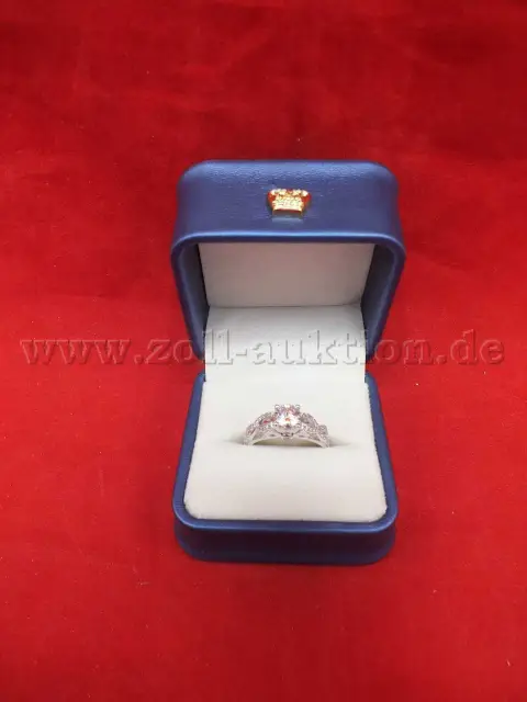 1 Damenring, Modell MYBELLA 1 CT Moissanite, 925 Sterling Silber