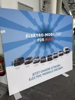 2 advertising display stands with aluminium frame