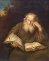 Salomon Koninck "The Hermit". 1643. Copy (reduced format) 1916.