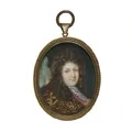 Miniature-portrait de François Michel Le Tellier. 18e siècle.