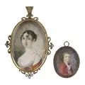 Portrait miniature of a courtly gentleman / Portrait miniature of Maria Anna Czartoryska (?). Mid-18th century / Early 19th century.