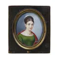 Jeremias David Fiorino (připsáno), miniaturní portrét Olimpie Buti (?). 1824.