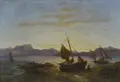Carl Robert Kummer "Boats on the Evening Shore". 1885.