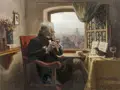 Ханс Габриэль Йентцш «Дуэт над крышами Дрездена». 1921.