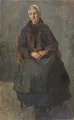 Edmund Körner, Portret van een vrouw met witte kap. 1907.