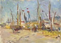 Bernhard Kretzschmar, Hafen in Palma de Mallorca. 1913.