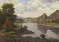 Josef Reiner, Schreckenstein with a view of Ústí nad Labem. 1927.