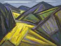 Ulrich Eisenfeld "Rapsfelder im Gebirge" (Kreischa near Dresden). 1979–1988.