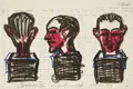 Lutz Fleischer "abgestempelt". 1984.