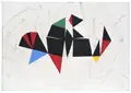 Bernd Hahn, Geometric shapes on white. 2009.