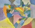 Günter Horlbeck "Kleine südliche Landschaft (Garten am Meer)". 1983.
