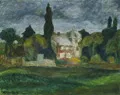 Peter Klar, Evening Mood in Dresden-Kleinzschachwitz. 1976.