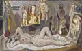 Horst Leifer, Reclining Female Nude in the Studio. 1986.