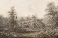 Adrian Zingg, Landscape with Castle Ruin. Probably mid-19th c. Successor of the mid-19th c.