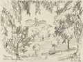 Фриц Блейль "Рим – Вилла Боргезе". 1929.