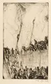 Josef Hegenbarth "Feuer". Omstreeks 1920.