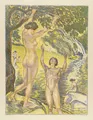 Ludwig von Hofmann "Reife Früchte" / "Springende Mädchen" / Naakten aan het water. 1916 / omstreeks 1905 / 1922.