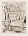 Hans Jüchser, Девушка на балконе. 1925.