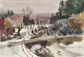 Ханс Юхзер, Зима в Дрездене-Вахвице (?). 1934.