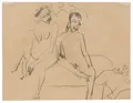 Ernst Ludwig Kirchner "Naakt paar in het atelier". 1910.