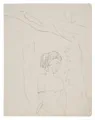 Ernst Ludwig Kirchner "Chansonette (Frau im schulterfreien Kleid)". 1911.