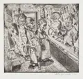 Бернхард Кретчмар «Im Fleischerladen». 1920.