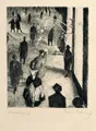 Theodor Eduard Scharf, Siedem grafik z cyklu „Stadt bei Nacht”. 1923.