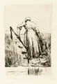 Лессер Ури "Прачка у реки". Около 1920.