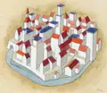 Werner Hofmann, Die kleine Stadt. 1966.