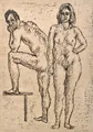 Wilhelm Rudolph, Männlicher und weiblicher Akt. 1970er Jahre.