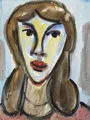 Heinz Tetzner, Girl's Head en face. Probably 1980s.