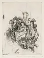 Werner Tübke "Fascist Terror Hungary" (Hungary 1956). 1957.