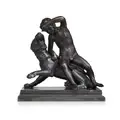 Siméon Pierre Devaranne, Dionysus, watering a panther. Around 1850.