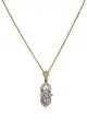 Necklace with diamond accents, Art Deco style.