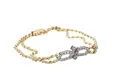 Art Deco style bracelet with delicate diamond accents.