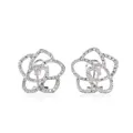Diamond flower stud earrings. Sonia B. Designs, New York.