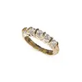 Memoire ring with five zircons.